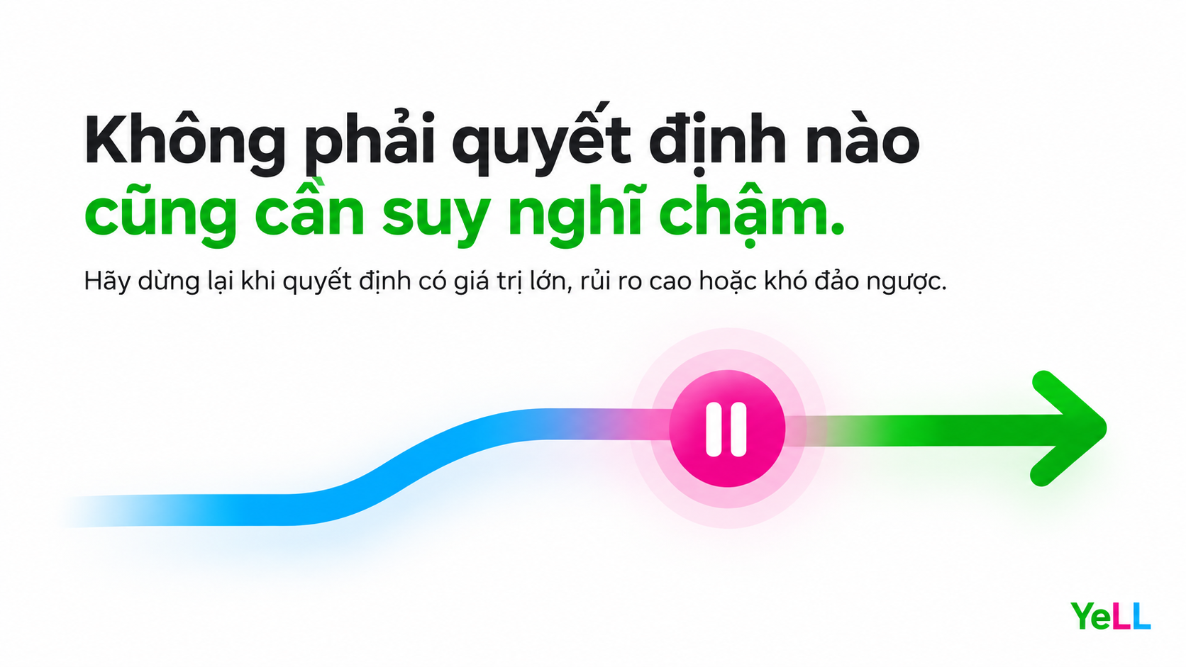 Điểm kích hoạt suy nghĩ chậm cho quyết định quan trọng